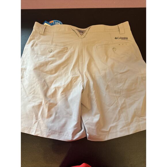 Columbia Tan Shorts Omnishade UPF50 NEW Mens 36 Performance Fishing Gear - Picture 9 of 12